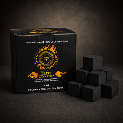 Diamond Elite Cachimba – Cubos de Carbón Natural Premium de Coco (1 kg)